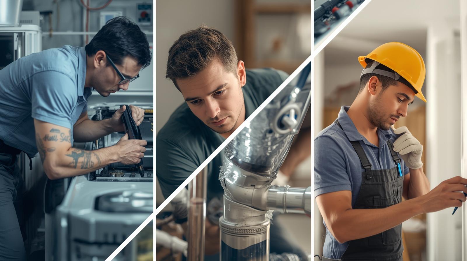 Licensed contractor performing maintenance on rental property